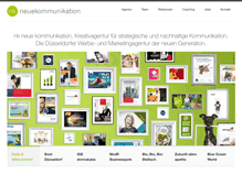 Tablet Screenshot of neuekommunikation.biz